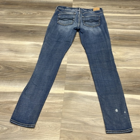 🏁 Abercrombie & Fitch the skinny blue denim jeans size 6 - Picture 8 of 10